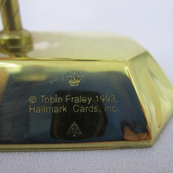 Hallmark 1993 Christmas Ornament Tobin Farley Carousel 2nd in Series with Stand - Picture 10 of 14